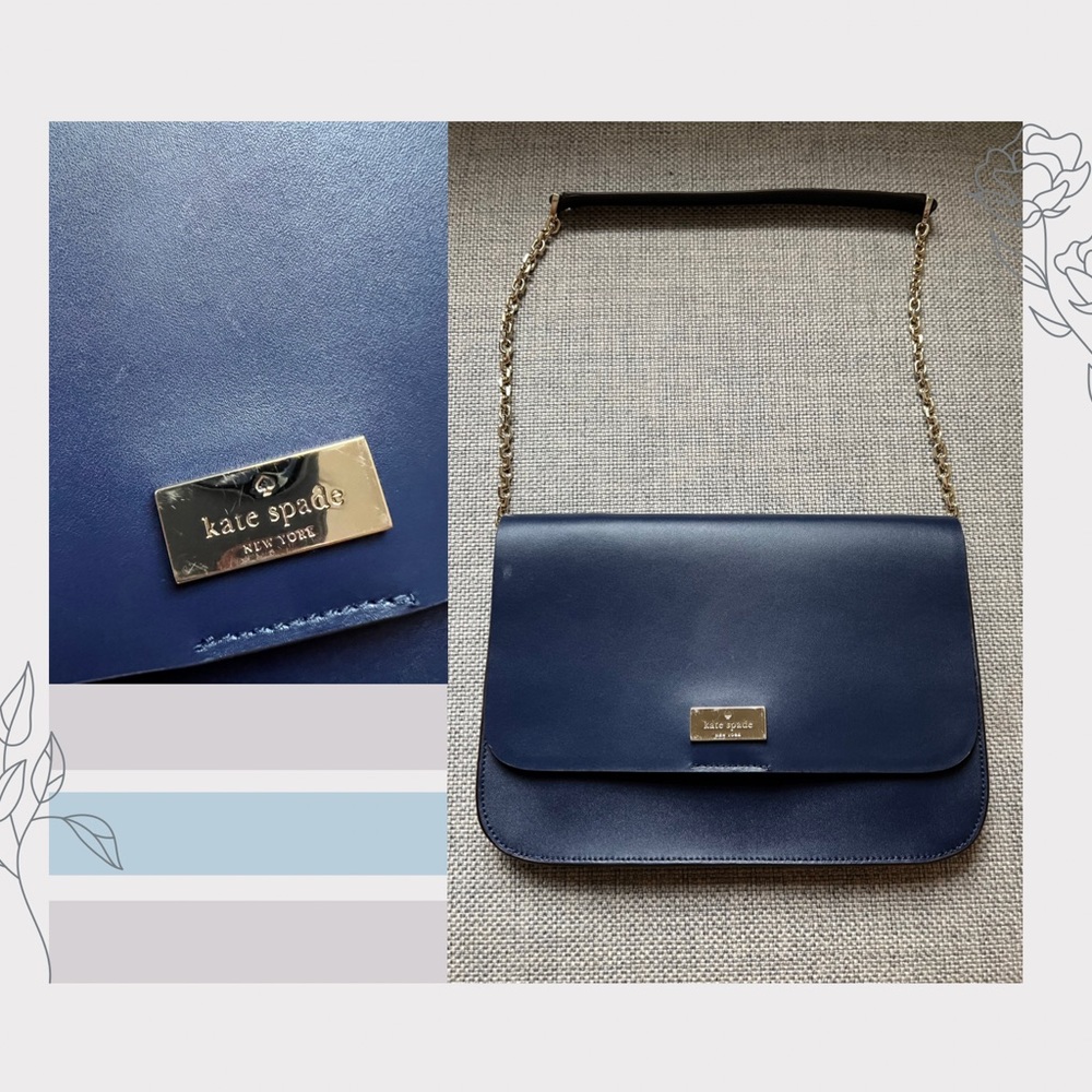 kate spade Narrow Shoulder Bag, Blue